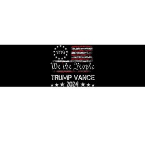 Trump Vance 2024 Retro Stripe Trump Jd Vance Bumper Sticker