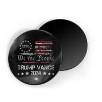 Trump Vance 2024 Retro Stripe Trump Jd Vance Magnet