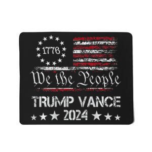 Trump Vance 2024 Retro Stripe Trump Jd Vance Mousepad