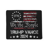 Trump Vance 2024 Retro Stripe Trump Jd Vance Mousepad