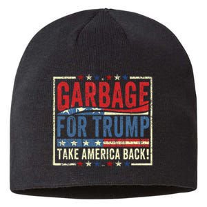 Trump Vance 2024 Proud To Be Garbage Presidential Sustainable Beanie