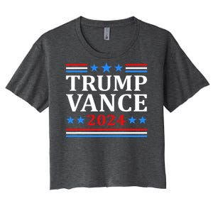 Trump Vance 2024 For President Vp Usa Election Women's Crop Top Tee