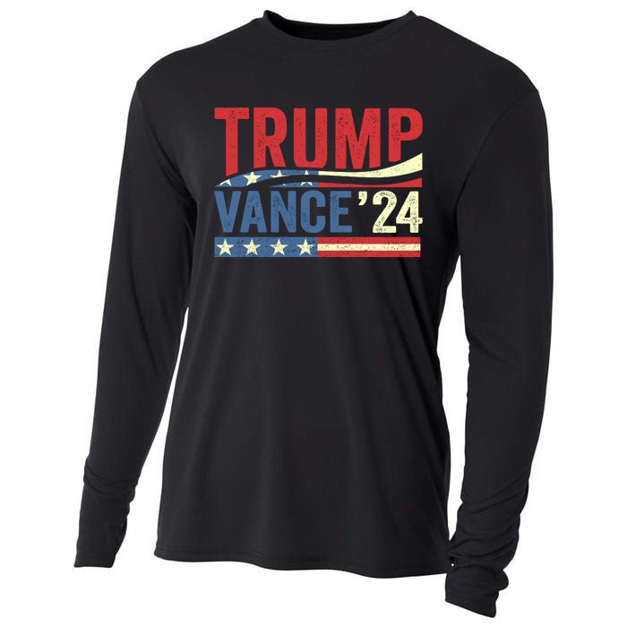 Trump Vance 2024 Vice President Vp For President Usa Cooling Performance Long Sleeve Crew