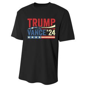 Trump Vance 2024 Vice President Vp For President Usa Performance Sprint T-Shirt