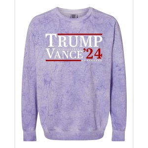 Trump Vance 2024 Vice President Vp For President Usa Colorblast Crewneck Sweatshirt