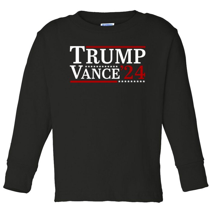 Trump Vance 2024 Vice President Vp For President Usa Toddler Long Sleeve Shirt