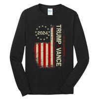 Trump Vance 2024 Vice President Vp For President Usa Tall Long Sleeve T-Shirt