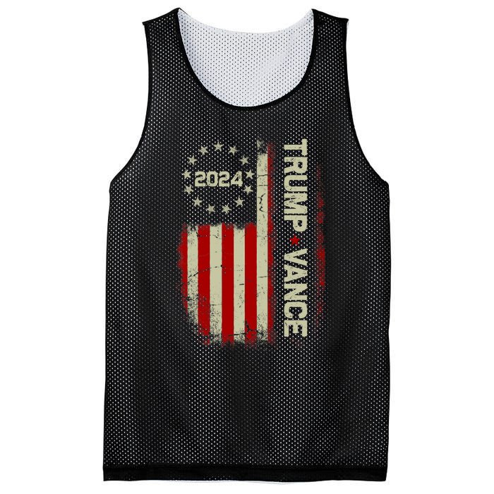 Trump Vance 2024 Vice President Vp For President Usa Mesh Reversible Basketball Jersey Tank