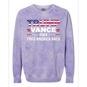 Trump Vance 2024 Vice President Vp For President Usa Colorblast Crewneck Sweatshirt