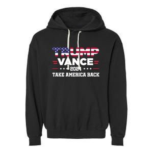 Trump Vance 2024 Vice President Vp For President Usa Garment-Dyed Fleece Hoodie