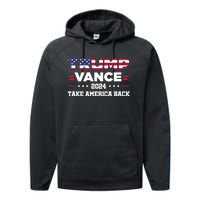 Trump Vance 2024 Vice President Vp For President Usa Performance Fleece Hoodie