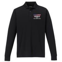 Trump Vance 2024 Vice President Vp For President Usa Performance Long Sleeve Polo