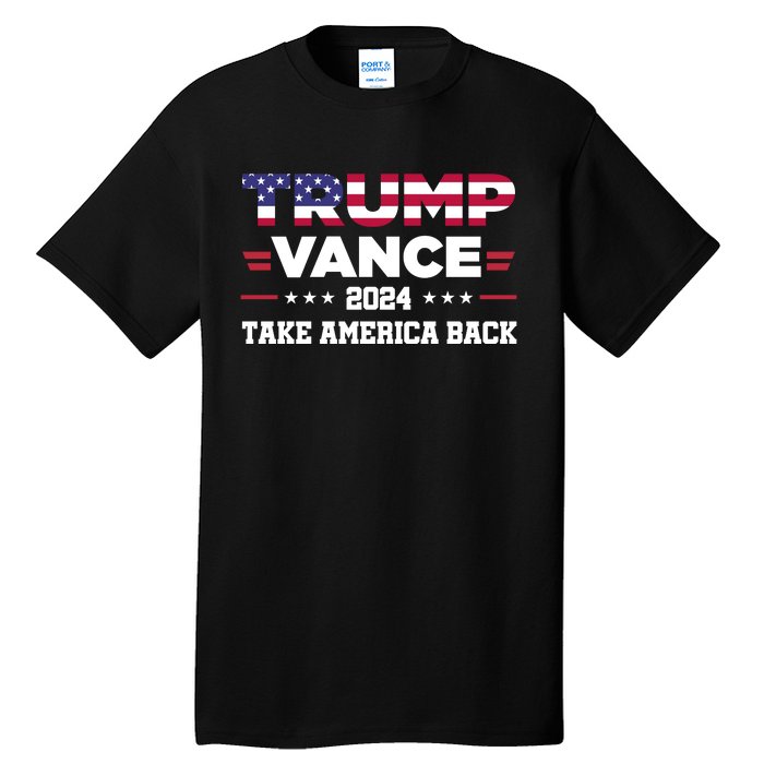 Trump Vance 2024 Vice President Vp For President Usa Tall T-Shirt