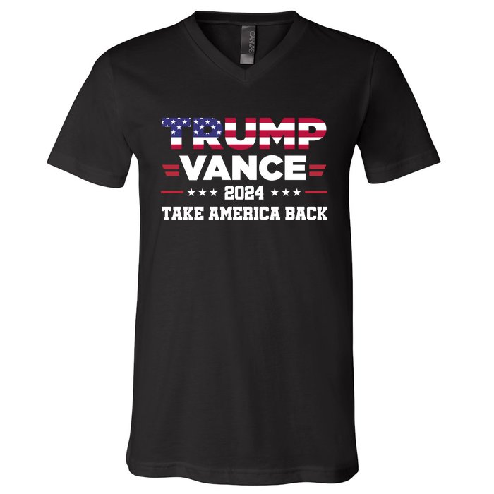 Trump Vance 2024 Vice President Vp For President Usa V-Neck T-Shirt