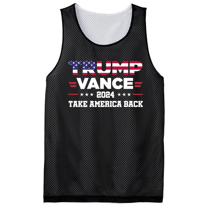 Trump Vance 2024 Vice President Vp For President Usa Mesh Reversible Basketball Jersey Tank