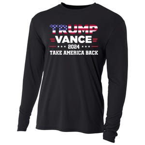 Trump Vance 2024 Vice President Vp For President Usa Cooling Performance Long Sleeve Crew