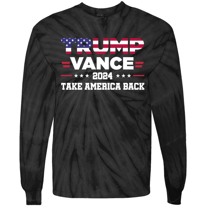 Trump Vance 2024 Vice President Vp For President Usa Tie-Dye Long Sleeve Shirt