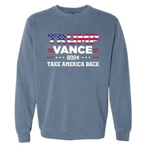 Trump Vance 2024 Vice President Vp For President Usa Garment-Dyed Sweatshirt