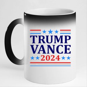 Trump Vance 2024 United States Presidential Election 11oz Black Color Changing Mug