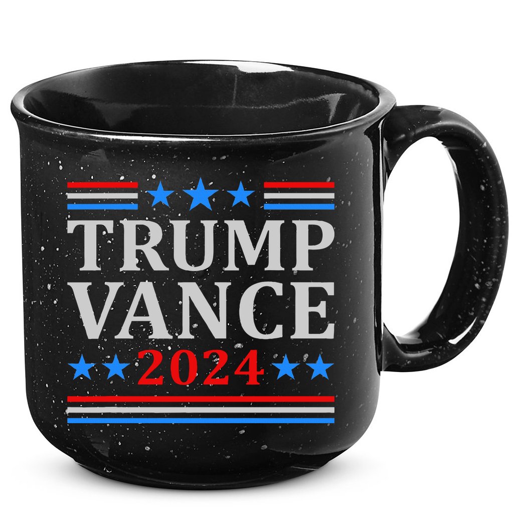 Trump Vance 2024 United States Presidential Election 15oz Campfire Ceramic Mug