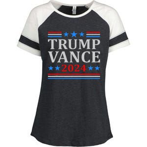 Trump Vance 2024 United States Presidential Election Enza Ladies Jersey Colorblock Tee