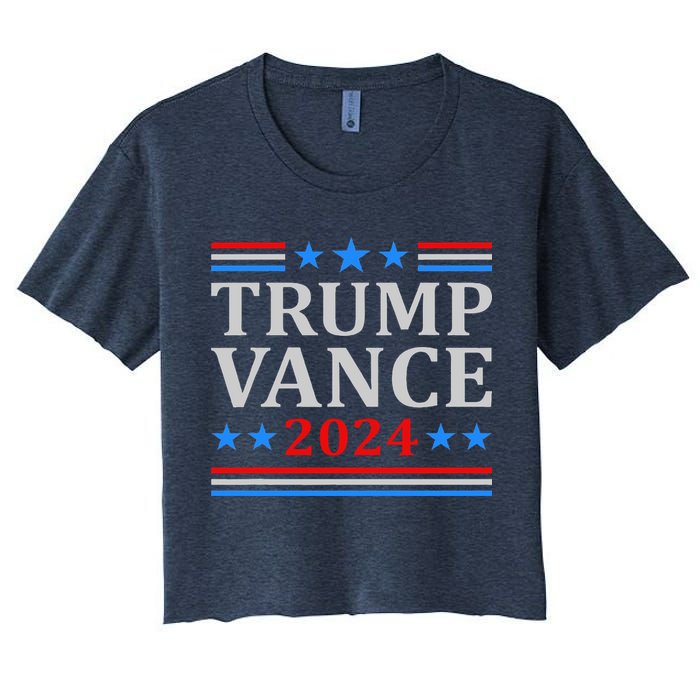 Trump Vance 2024 United States Presidential Election Women's Crop Top Tee