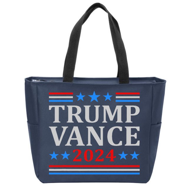 Trump Vance 2024 United States Presidential Election Zip Tote Bag