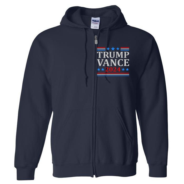 Trump Vance 2024 United States Presidential Election Full Zip Hoodie