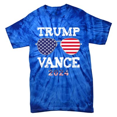 Trump Vance 2024 President Trump Supporter Reelection Tie-Dye T-Shirt