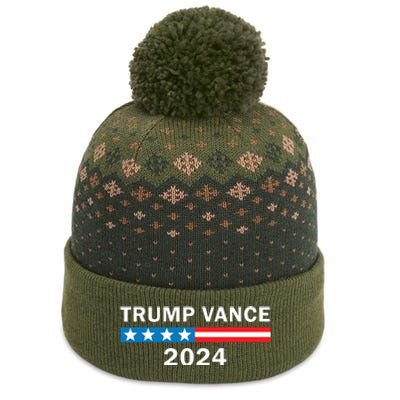 Trump Vance 2024 For President Vp Usa Republican Election The Baniff Cuffed Pom Beanie