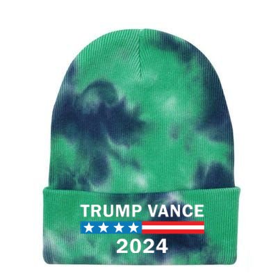 Trump Vance 2024 For President Vp Usa Republican Election Tie Dye 12in Knit Beanie