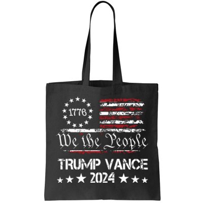 Trump Vance 2024 President Trump Supporter Reelection Tote Bag