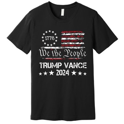 Trump Vance 2024 President Trump Supporter Reelection Premium T-Shirt