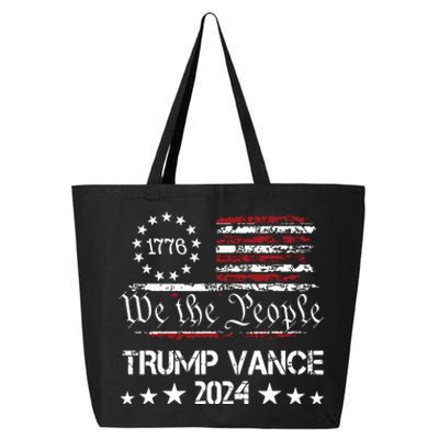 Trump Vance 2024 President Trump Supporter Reelection 25L Jumbo Tote