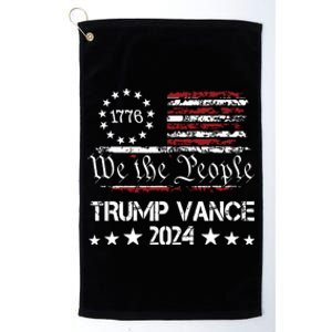 Trump Vance 2024 President Trump Supporter Reelection Platinum Collection Golf Towel