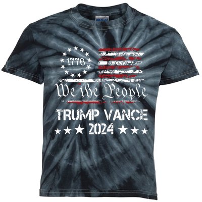 Trump Vance 2024 President Trump Supporter Reelection Kids Tie-Dye T-Shirt