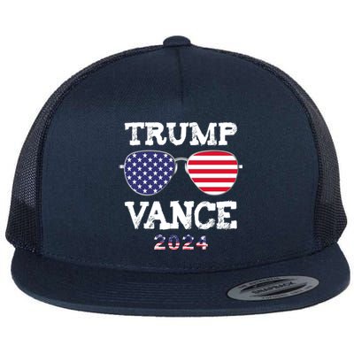 Trump Vance 2024 Flat Bill Trucker Hat