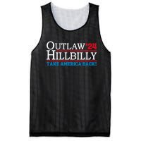 Trump Vance 2024 Outlaw Hillbilly Us Flag Vintage Elections Mesh Reversible Basketball Jersey Tank