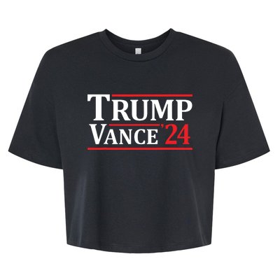 Trump Vance 24 Trump 2024 Bella+Canvas Jersey Crop Tee