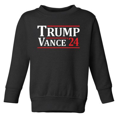 Trump Vance 24 Trump 2024 Toddler Sweatshirt