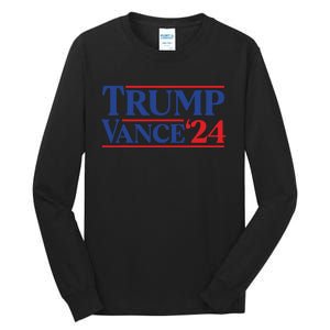 Trump Vance 2024 Donald Trump Jd Vance For President Tall Long Sleeve T-Shirt