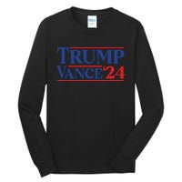 Trump Vance 2024 Donald Trump Jd Vance For President Tall Long Sleeve T-Shirt