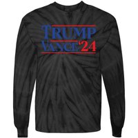 Trump Vance 2024 Donald Trump Jd Vance For President Tie-Dye Long Sleeve Shirt