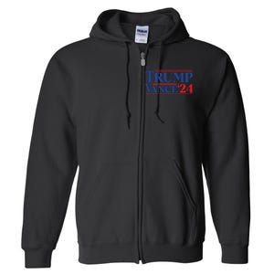 Trump Vance 2024 Donald Trump Jd Vance For President Full Zip Hoodie