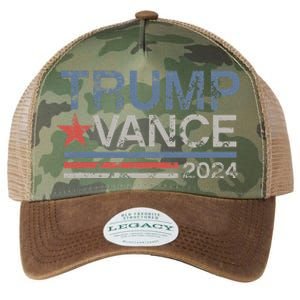 Trump Vance 2024 Retro Featuring Trump And Jd Vance Legacy Tie Dye Trucker Hat