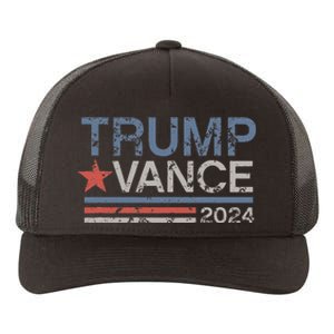 Trump Vance 2024 Retro Featuring Trump And Jd Vance Yupoong Adult 5-Panel Trucker Hat