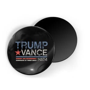 Trump Vance 2024 Retro Featuring Trump And Jd Vance Magnet