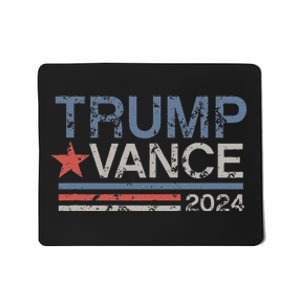 Trump Vance 2024 Retro Featuring Trump And Jd Vance Mousepad