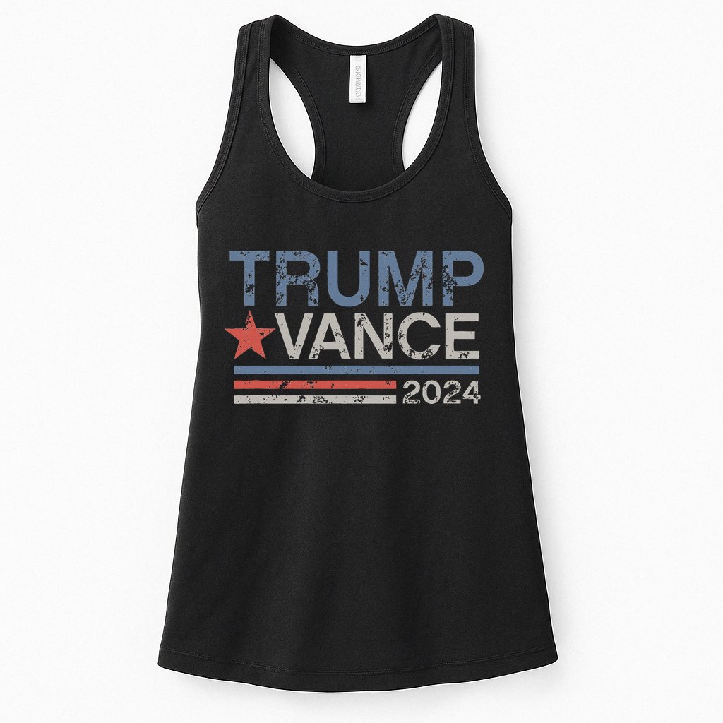 Trump Vance 2024 Retro Featuring Trump And Jd Vance Womens Tank Top
