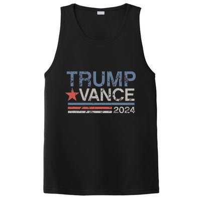 Trump Vance 2024 Retro Featuring Trump And Jd Vance PosiCharge Competitor Tank
